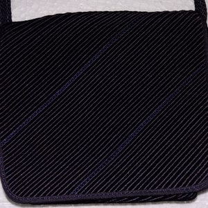 Sac Bandoulière En Cuir Tissé De Vecchi Hamilton Hodge Noir Vintage - Occasion