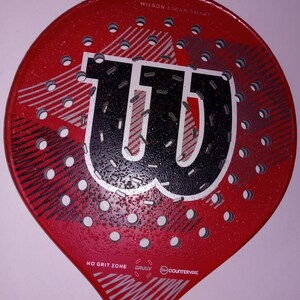 Used WILSON STEAM SMART Pickleball Paddle Grip Size:4.5”/115mm with Wilson Pro-Overgrip bild 2