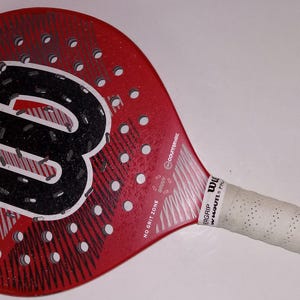 Used WILSON STEAM SMART Pickleball Paddle Grip Size:4.5”/115mm with Wilson Pro-Overgrip bild 1