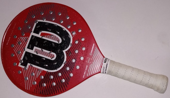Used WILSON STEAM SMART Pickleball Paddle Grip Size:4.5”/115mm with Wilson Pro-Overgrip