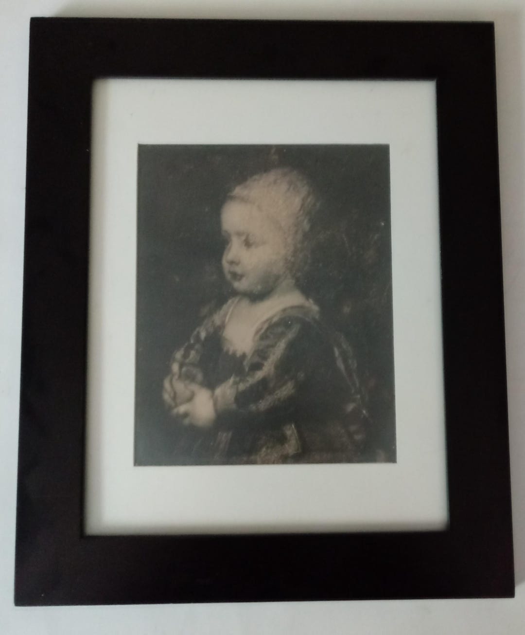 Late Xixth Century Black & White Print of Baby Stuart by Antoon Van ...