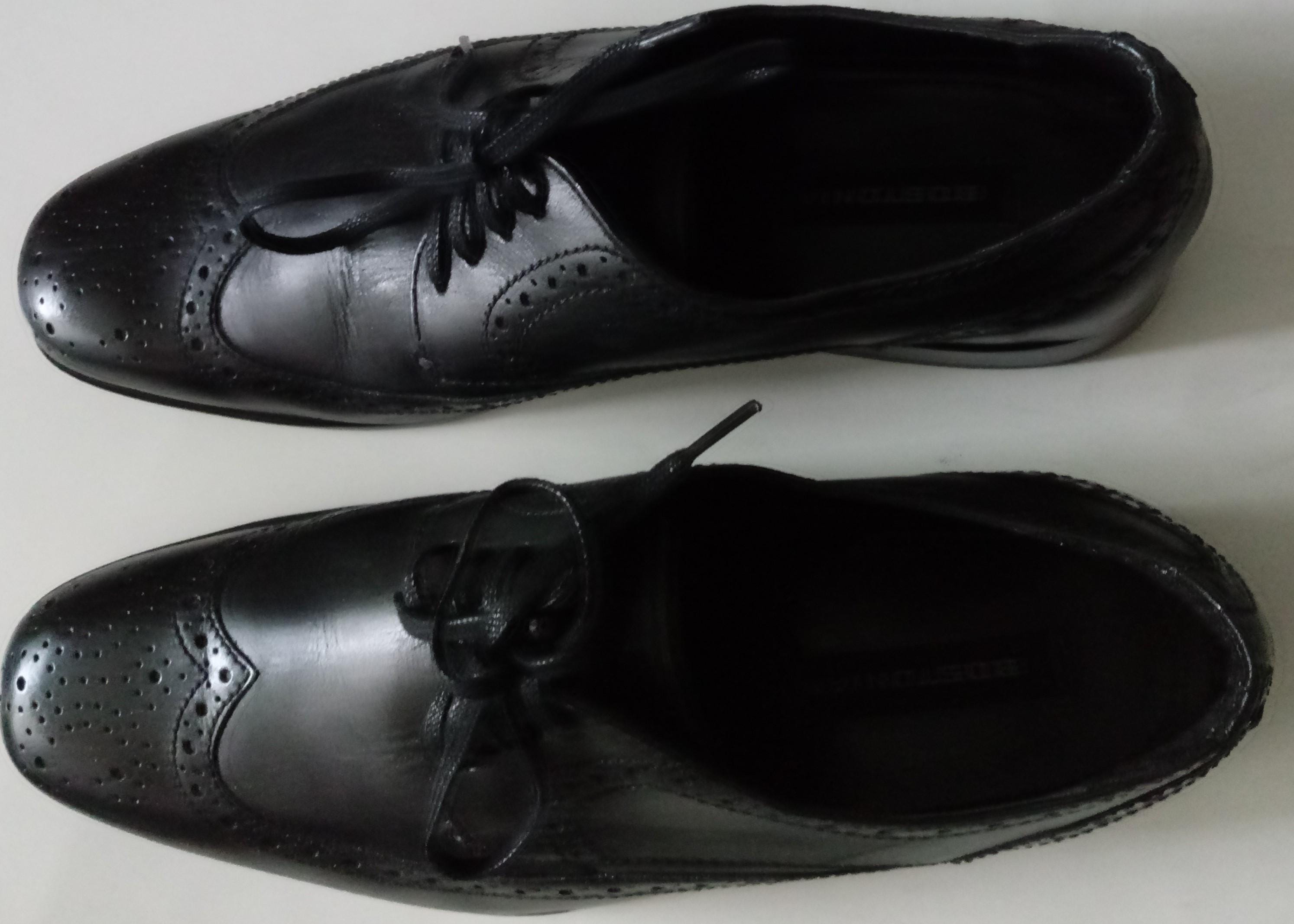 NEW!! Men’s Bostonian No 16 Wing Tip Oxford Black Leather Size 8.5M Pre-owned Size 8.5 M Bostonian Men main image 2