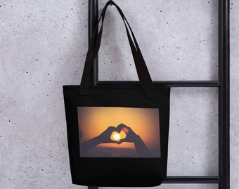 Love Tote Bag. Canvas Bag. Beach Bag. Shopping Bag. Teachers Gift. love heart sign. Gift for Her. reusable grocery bag