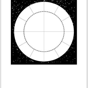 Vintage Blank Astrology Chart Star Wheel Package Designed by - Etsy ...