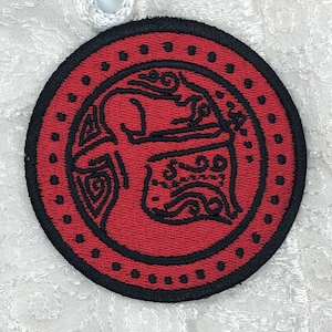Embroidered Sagittarius Patch, Art by The PieQuarius, Kaliandra Sakellaridis