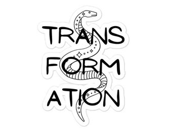 Transformation Snake Sticker: Magic Vinyl Decal