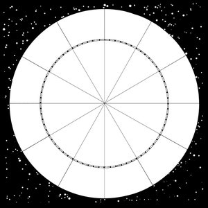 Vintage Blank Astrology Chart Star Wheel Package, Designed by Dennis ...