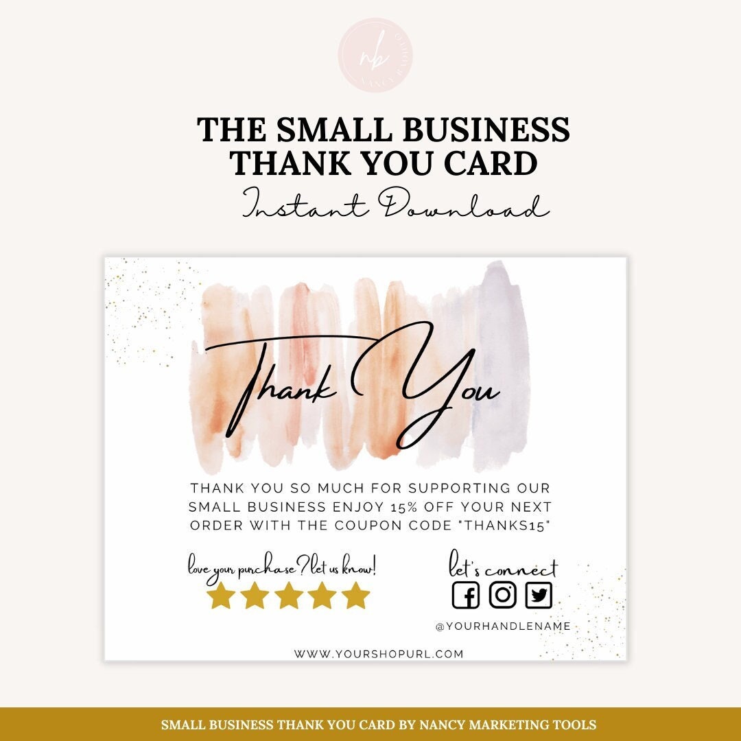 Thank You Cards Thank You Cards Small Business Essentials - Temu Italy