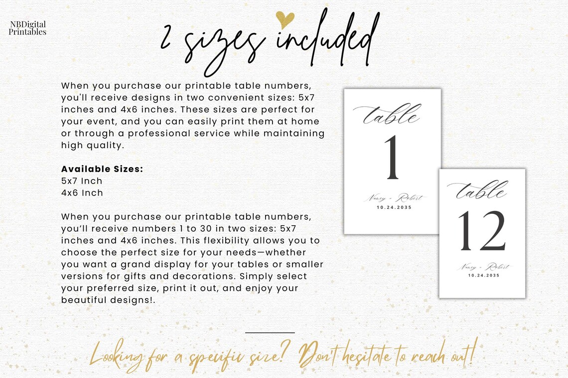Wedding Table Numbers, Printable Table Numbers Wedding, Editable Table ...