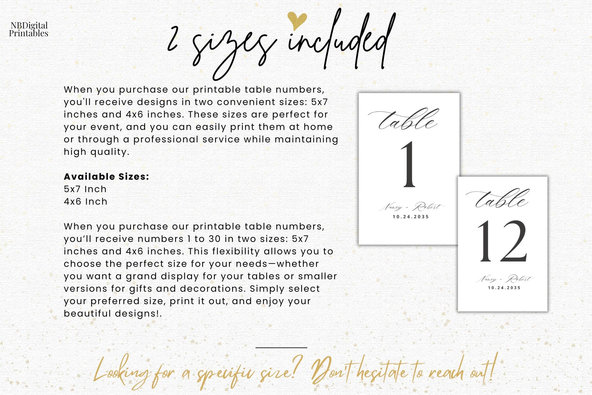 Wedding Table Numbers, Printable Table Numbers Wedding, Editable Table ...