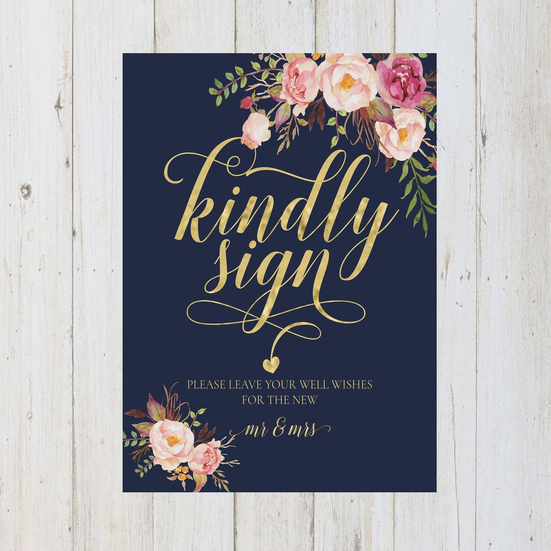 Kindly Sign First Key Control Kindly Sign, Best Wishes Sign, Leave Your Wishes, Marriage Advice Sign ...