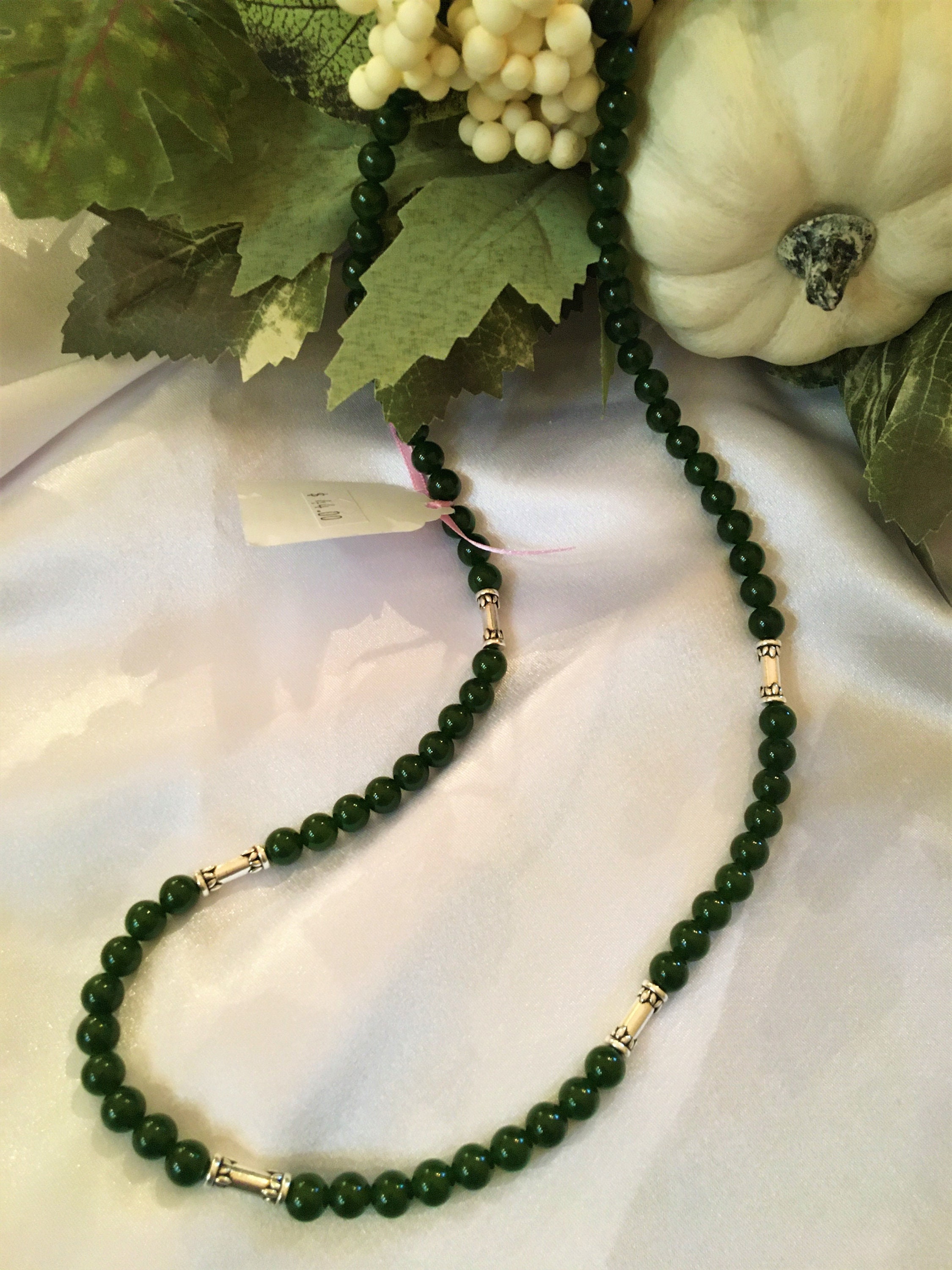 Collar de jade verde clásico regalo del día de San Patricio Etsy