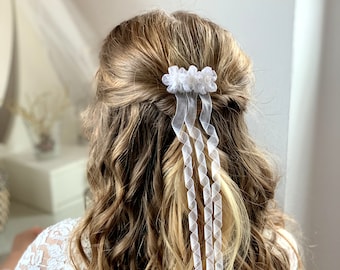 Comunión, accesorios para el cabello, peine de pelo, corte, blanco