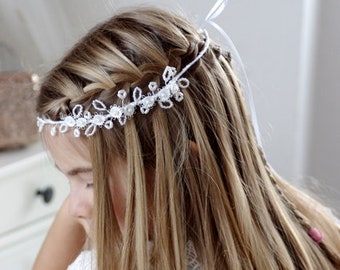 Bandeau de cheveux, couronne, accessoires pour la communion