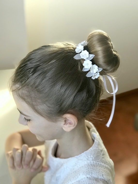 Hairband for Communion, Hair Accessory for a Bun - Etsy