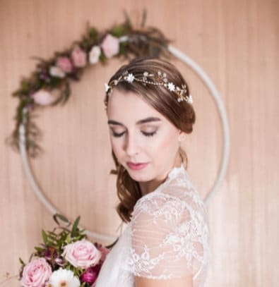 Lurrose Vintage Braut Haarkamm – Goldener Seitenkamm Für Hochzeit, Abschlussball, Abend, 8,5 X 6 X 1 Cm