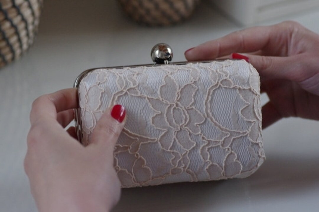 Bridal Bag, Clutch, Ivory Lace - Etsy