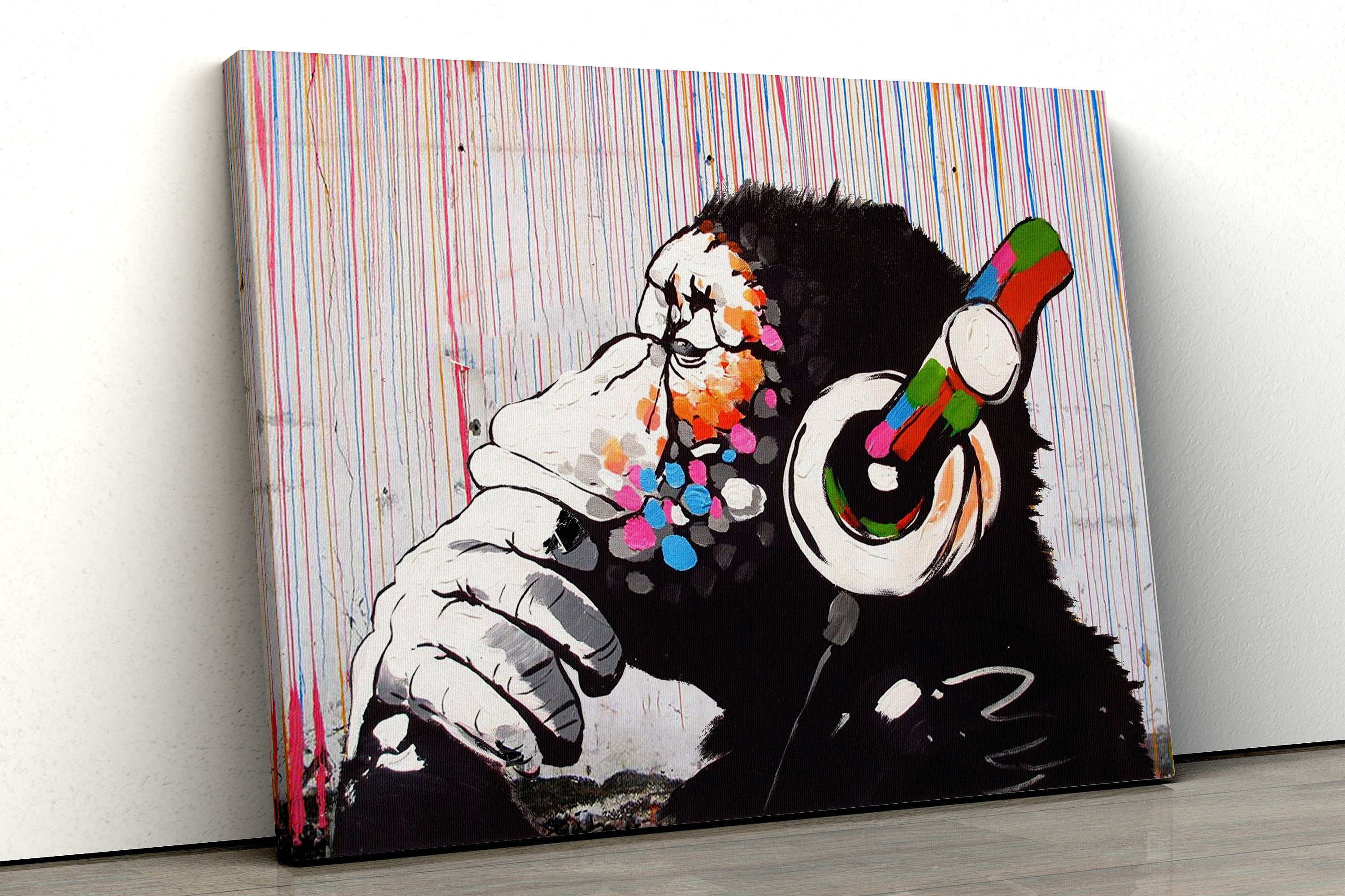 肉筆☆油絵☆700ミリ②『game changer』/Banksy/模写 Now on ARTAuction.online: Banksy (after) - Game changer