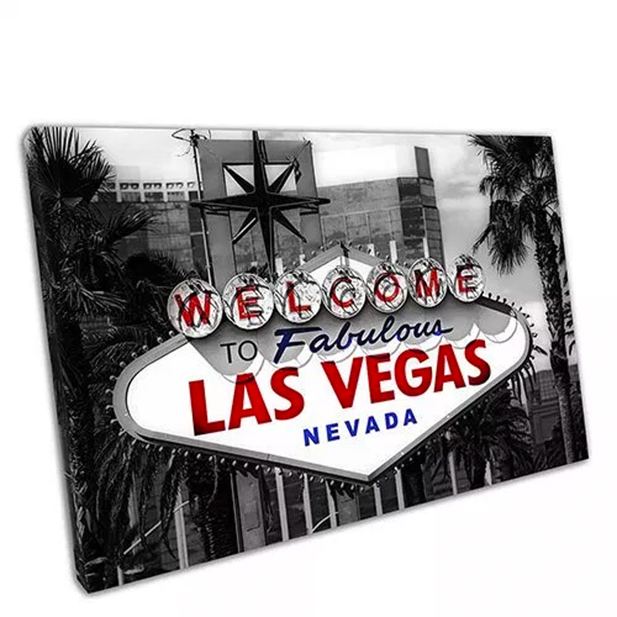 Welcome to Fabulous Las Vegas Road Sign Nevada USA Framed picture