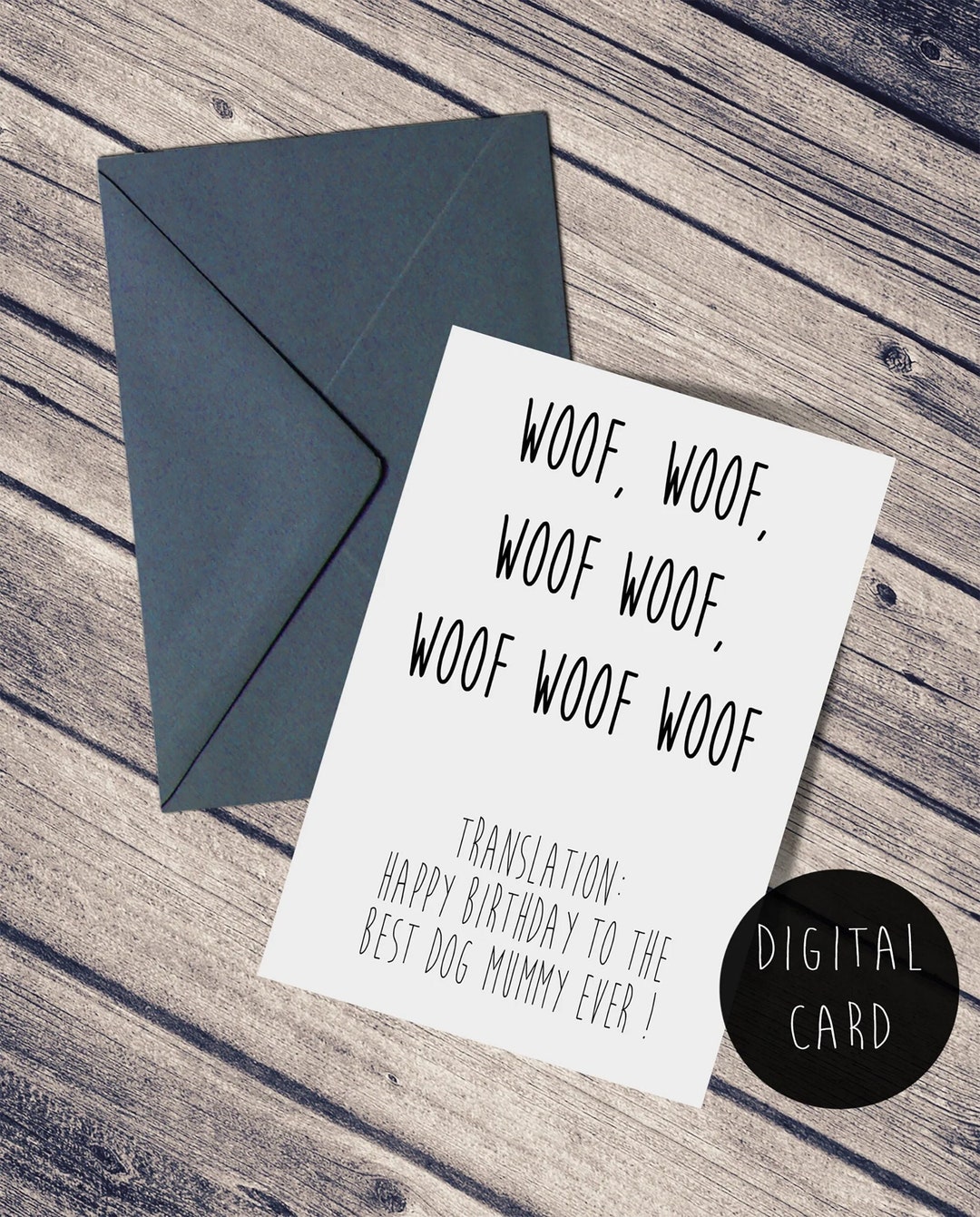 Best Dog Mummy Birthday Card | Card From the Dog | Happy Birthday Mom ...