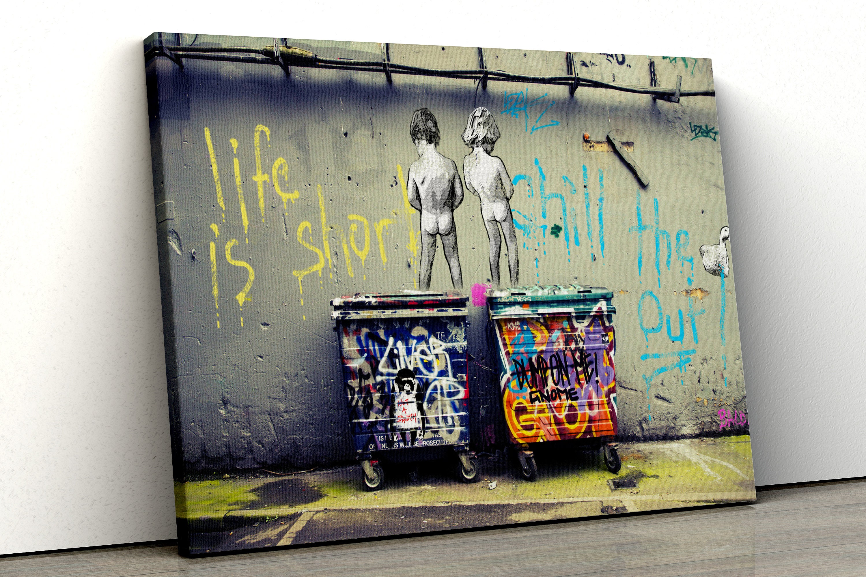 Banksy Chill the Duck Out Graffiti Urban Grunge Fashion