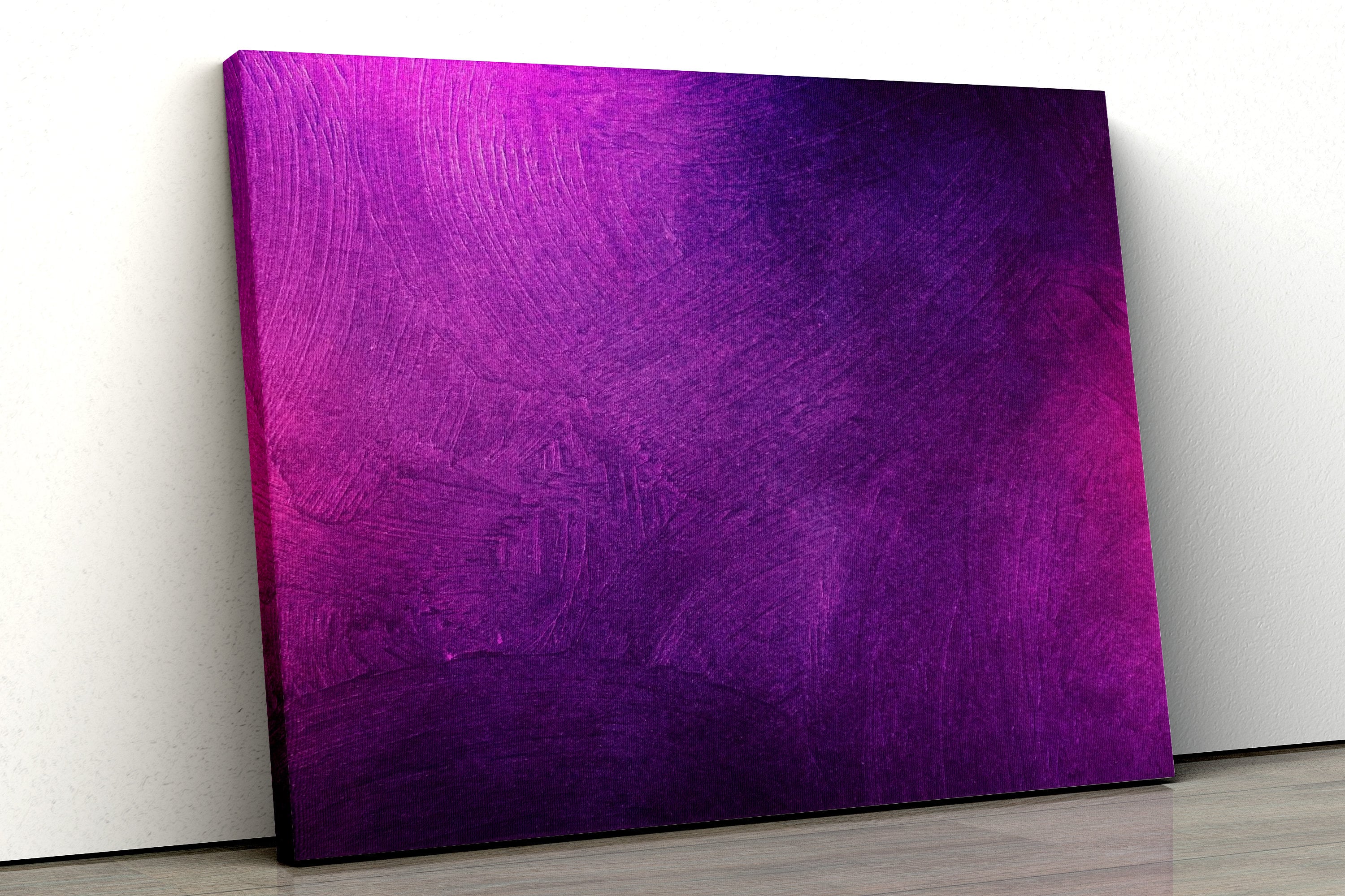 Modern Abstract Pink Purple Oil Painting Scene Home Decor Etsy UK