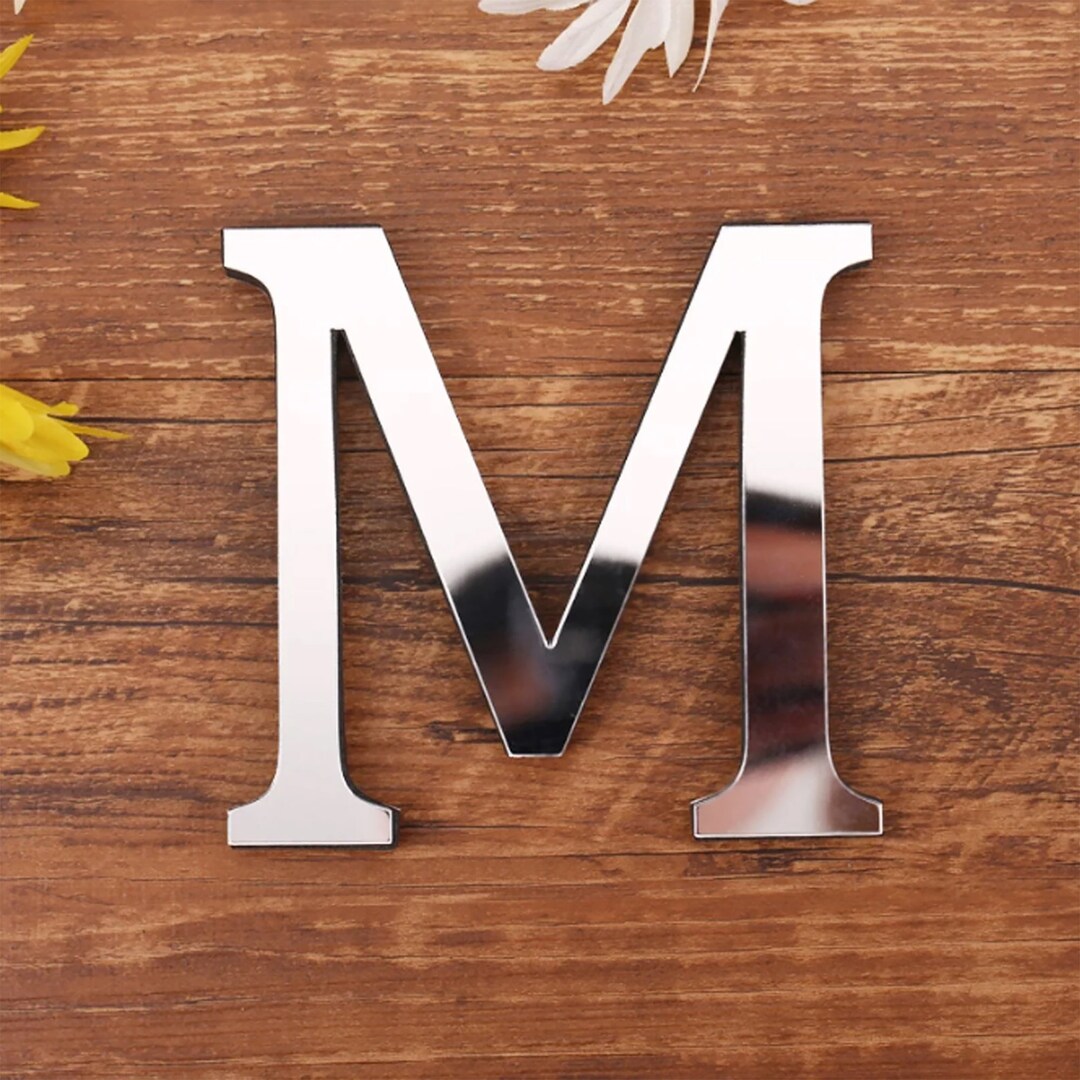 Custom cut mirror acrylic letters gold mirror silver mirror rose