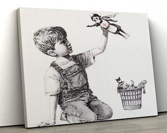 Banksy Super nurse hospital Game Changer famous Wall Art Print Various Sizes