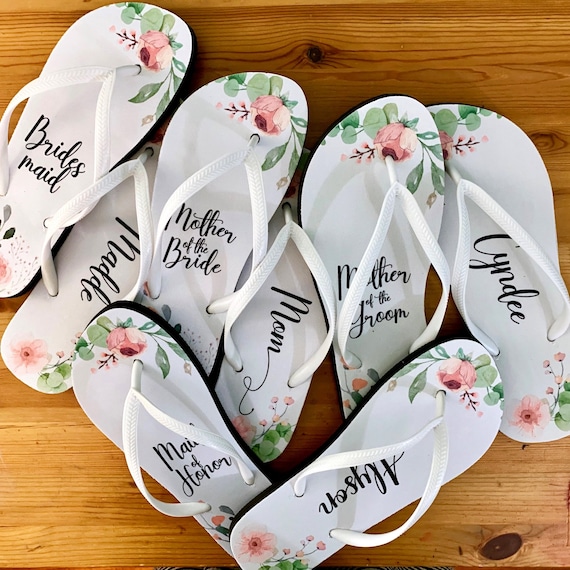 mother of the bride flip flops