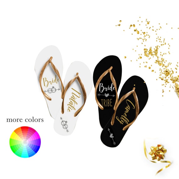 bridesmaids flip flops for weddings