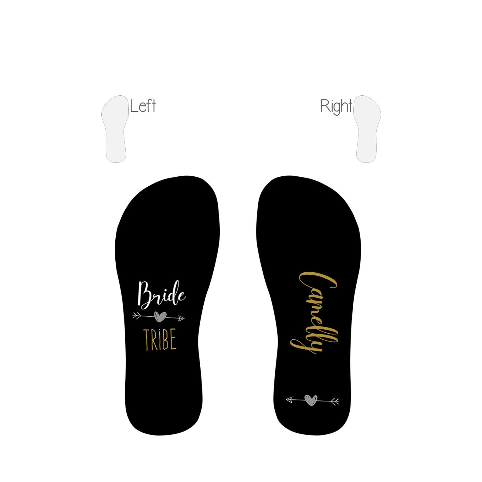 bachelorette party flip flops
