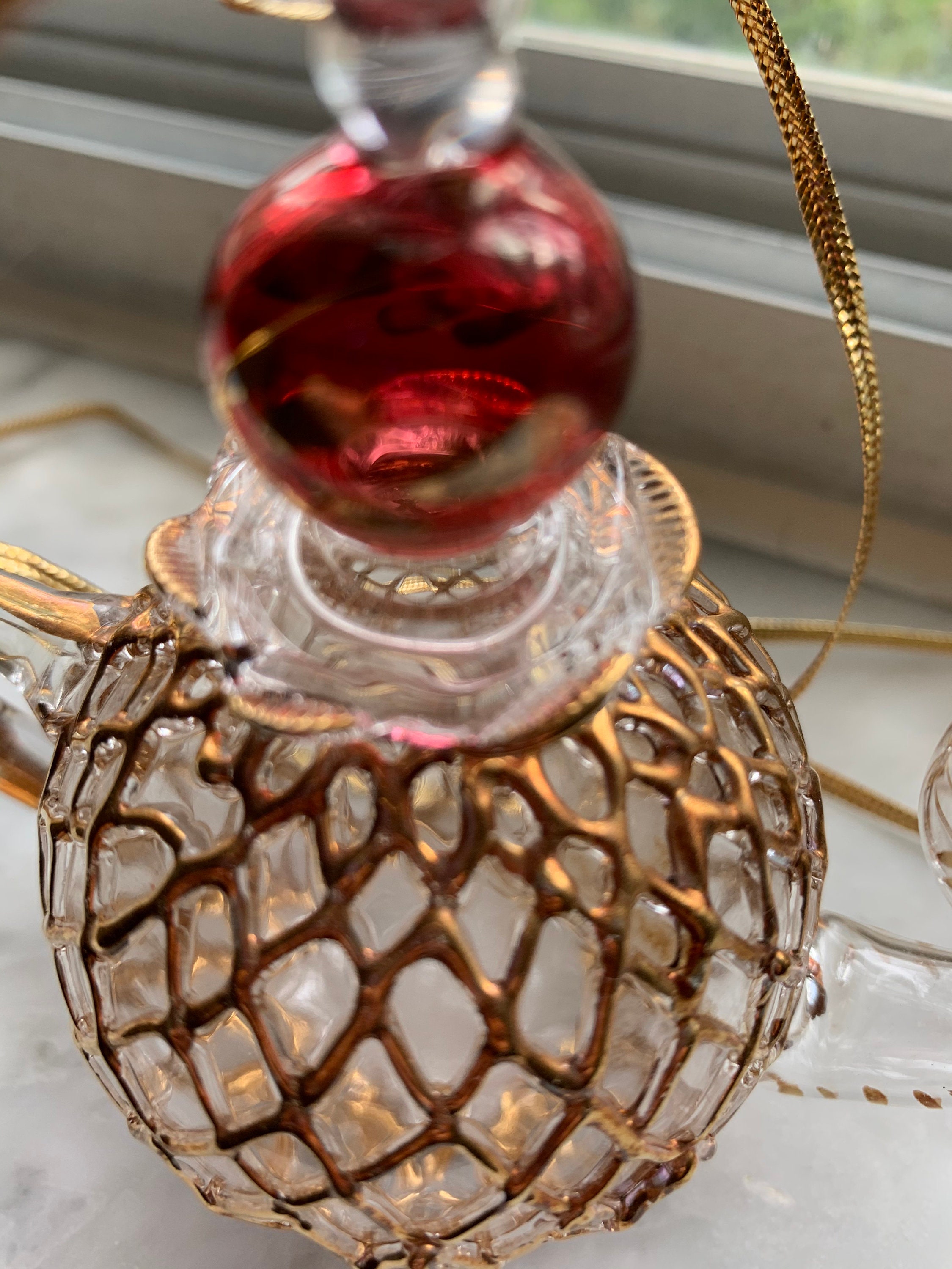 Blown Glass Teapot Ornament Etsy