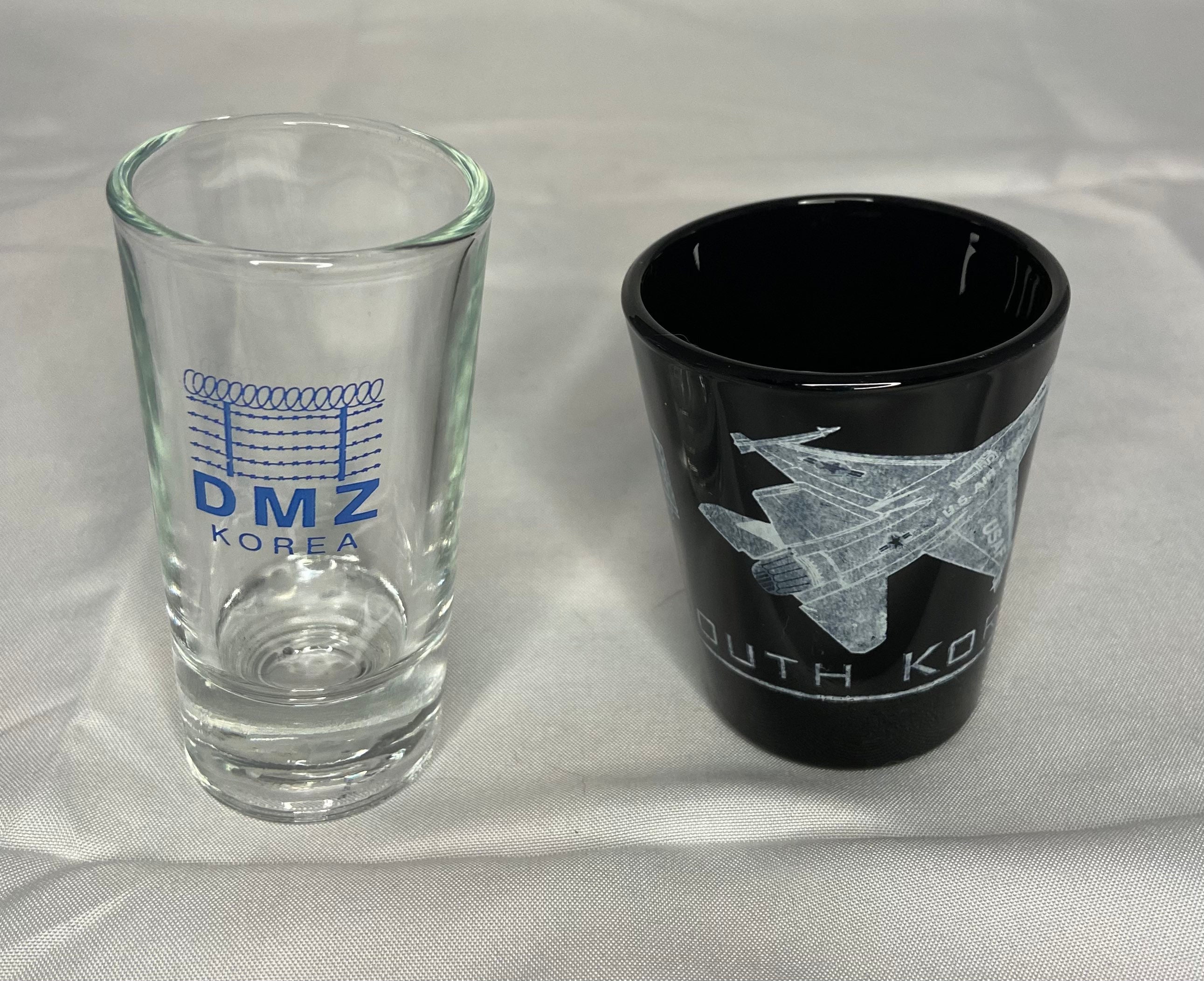 2 Collectible Shot Glasses South Korea Etsy