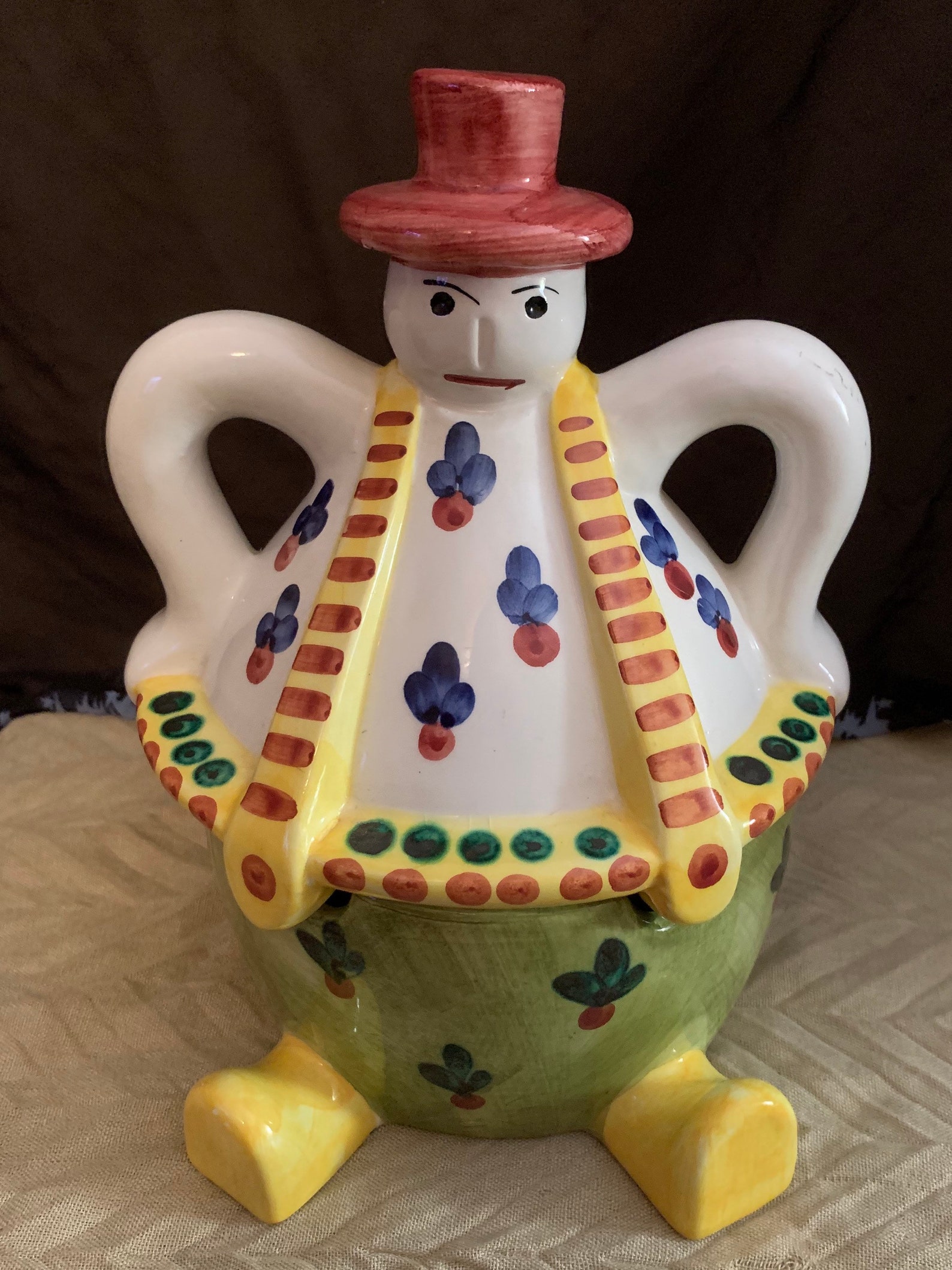 Unique Vintage Cookie Jar Made in Italy Etsy