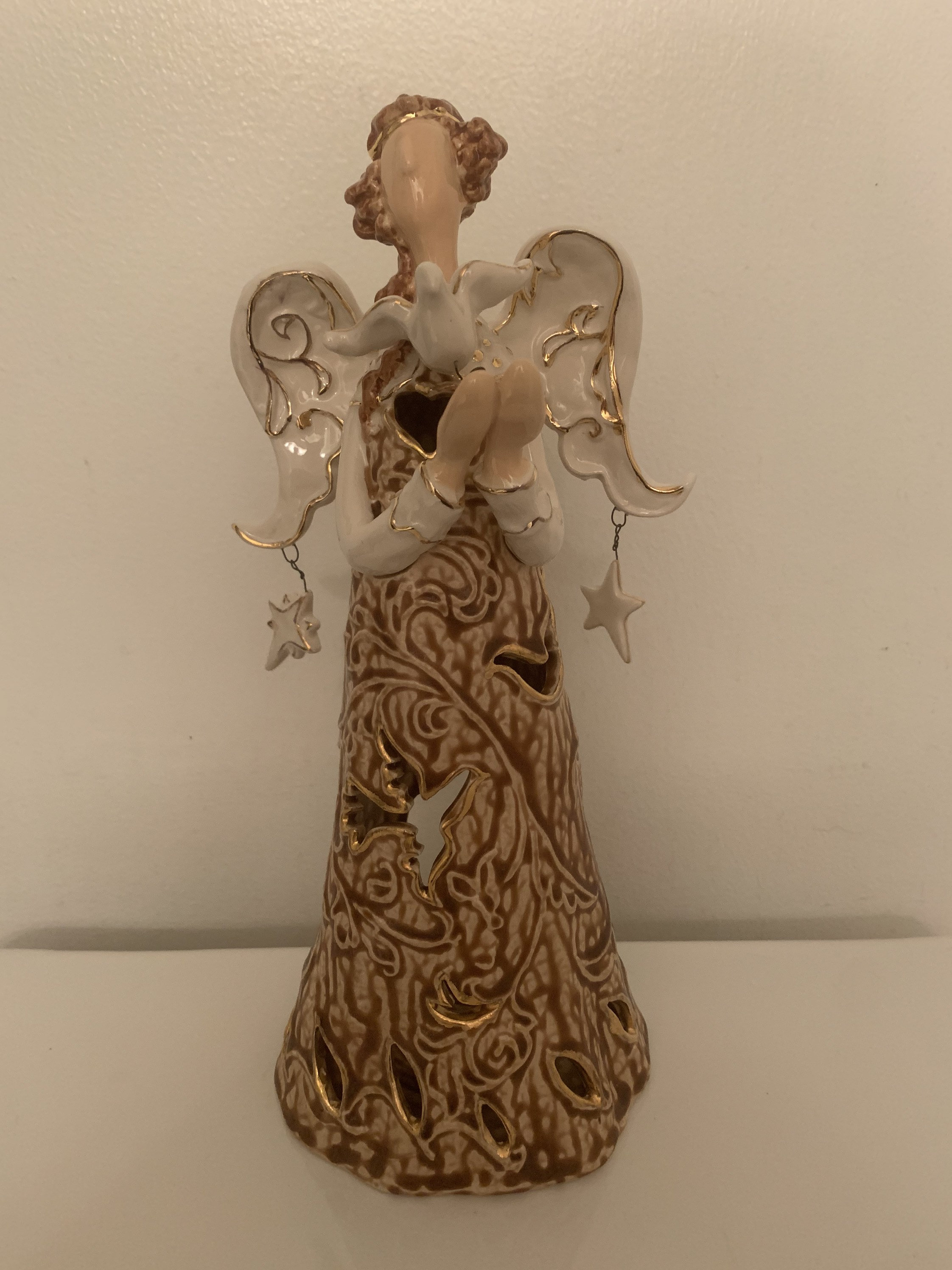 Sweet Ceramic Angel Votive Candle Holder Etsy