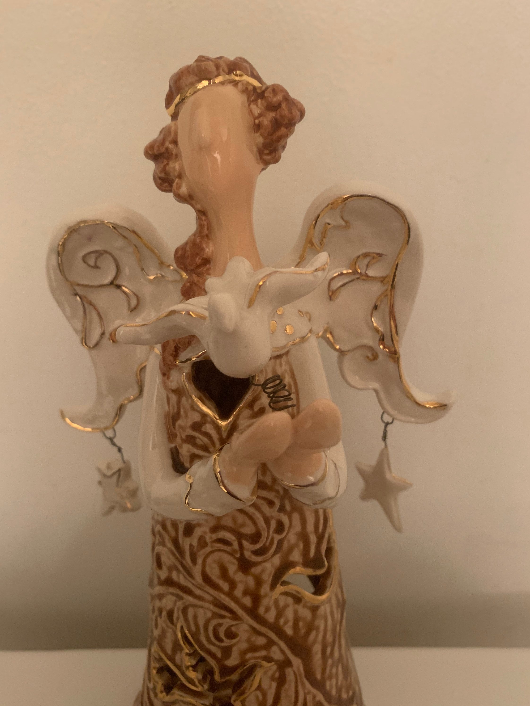 Sweet Ceramic Angel Votive Candle Holder Etsy