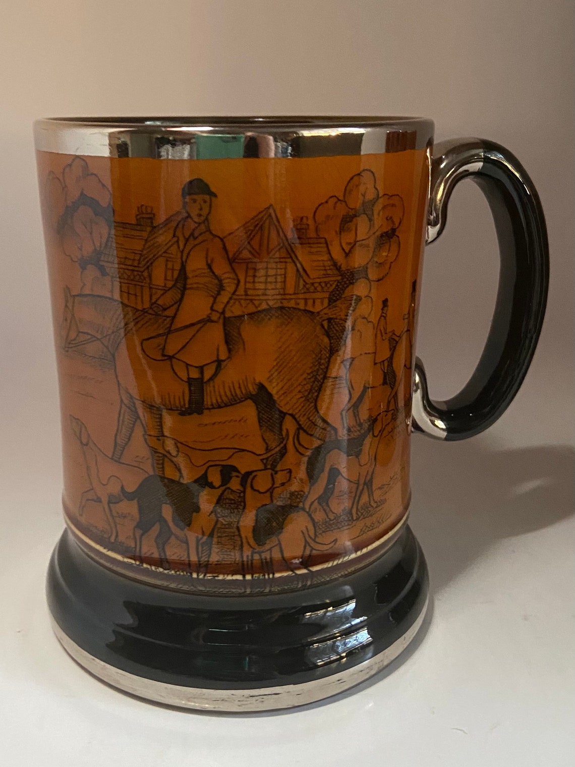 Stunning Set of Two Arthur Wood England Tankards Etsy