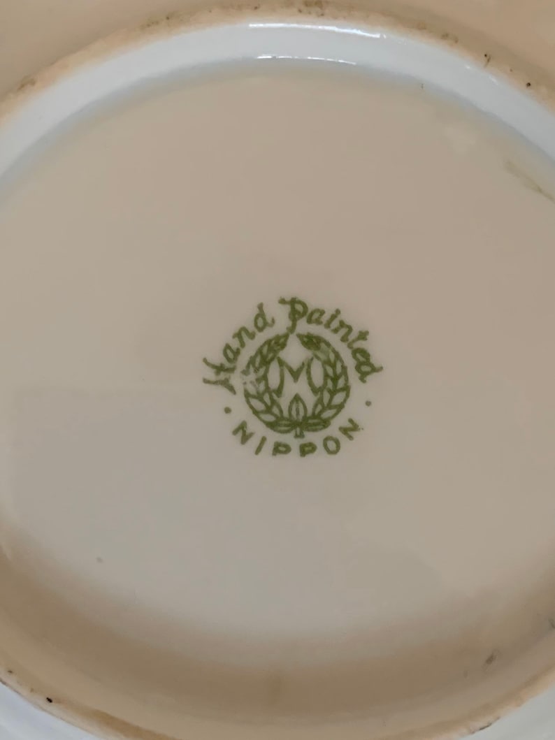 Hand painted Nippon Bowl with small handles
