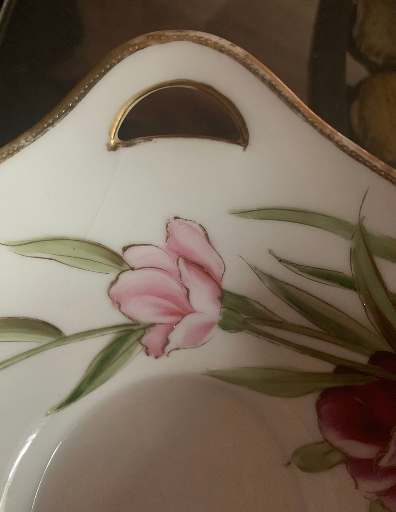 Hand painted Nippon Bowl with small handles
