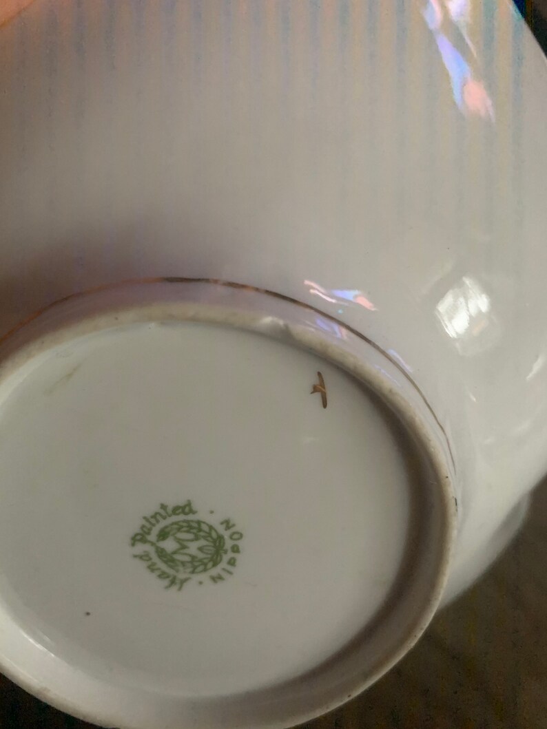 Hand painted Nippon Bowl with small handles