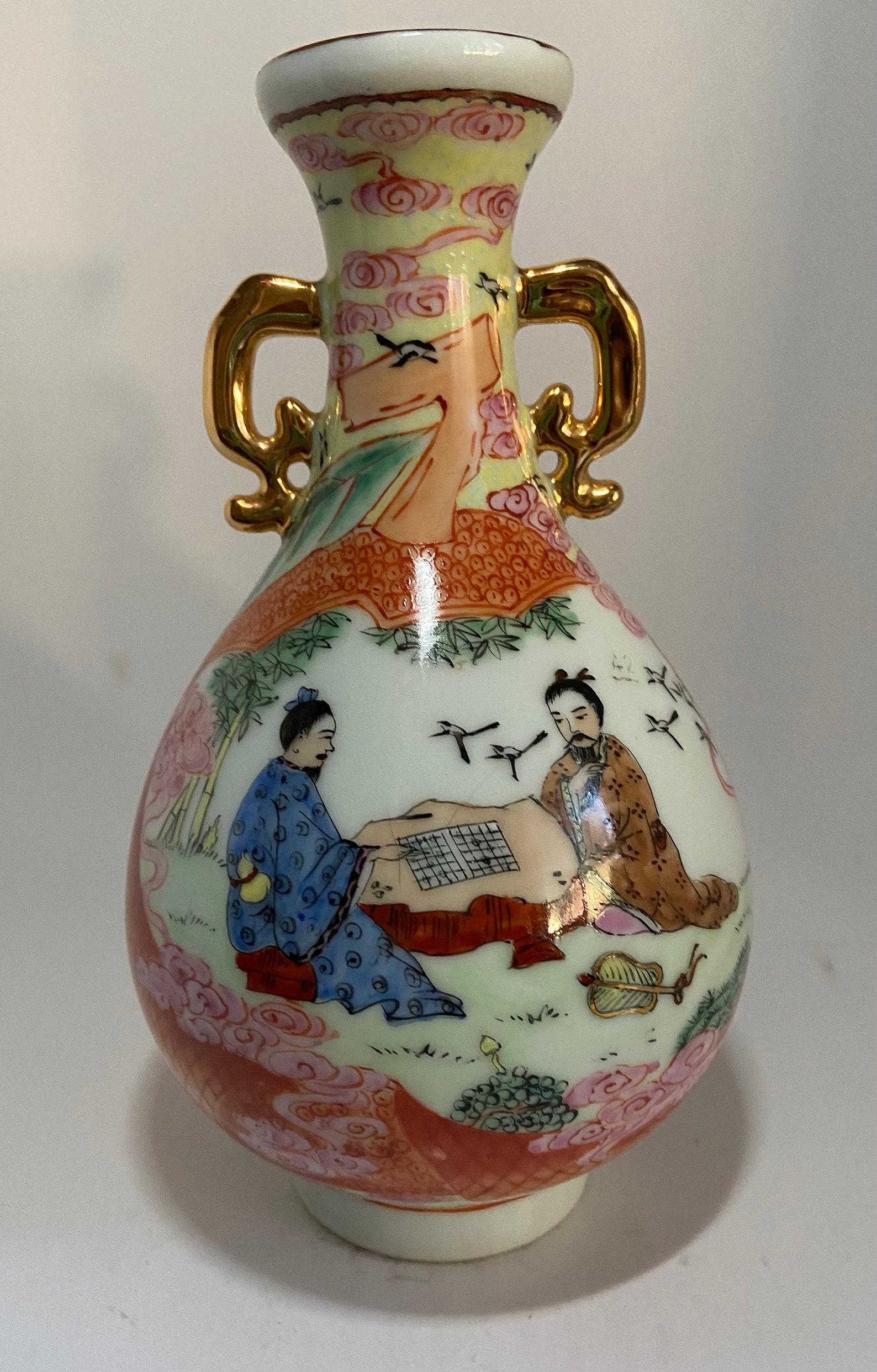 Hand Painted Vintage Vase Made in China Etsy