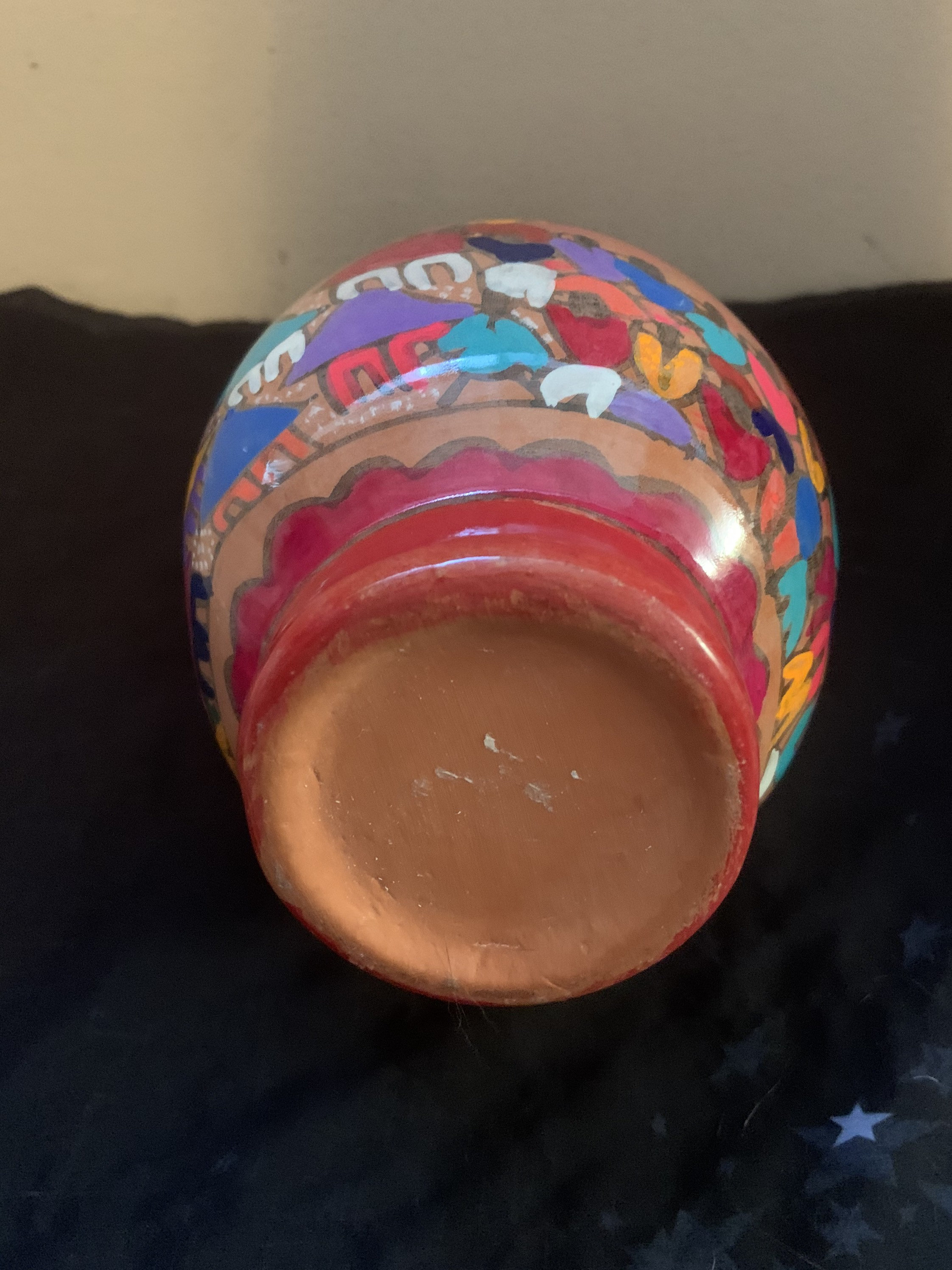 Colorful Vintage Mexican Clay Jug - Etsy UK