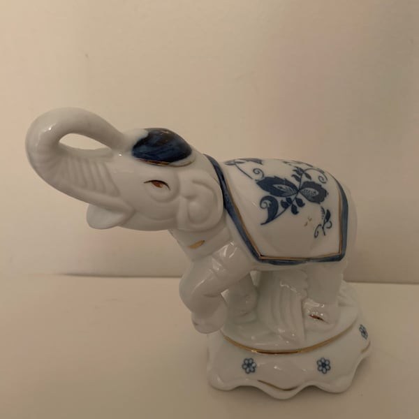 Porcelain Elephant Etsy