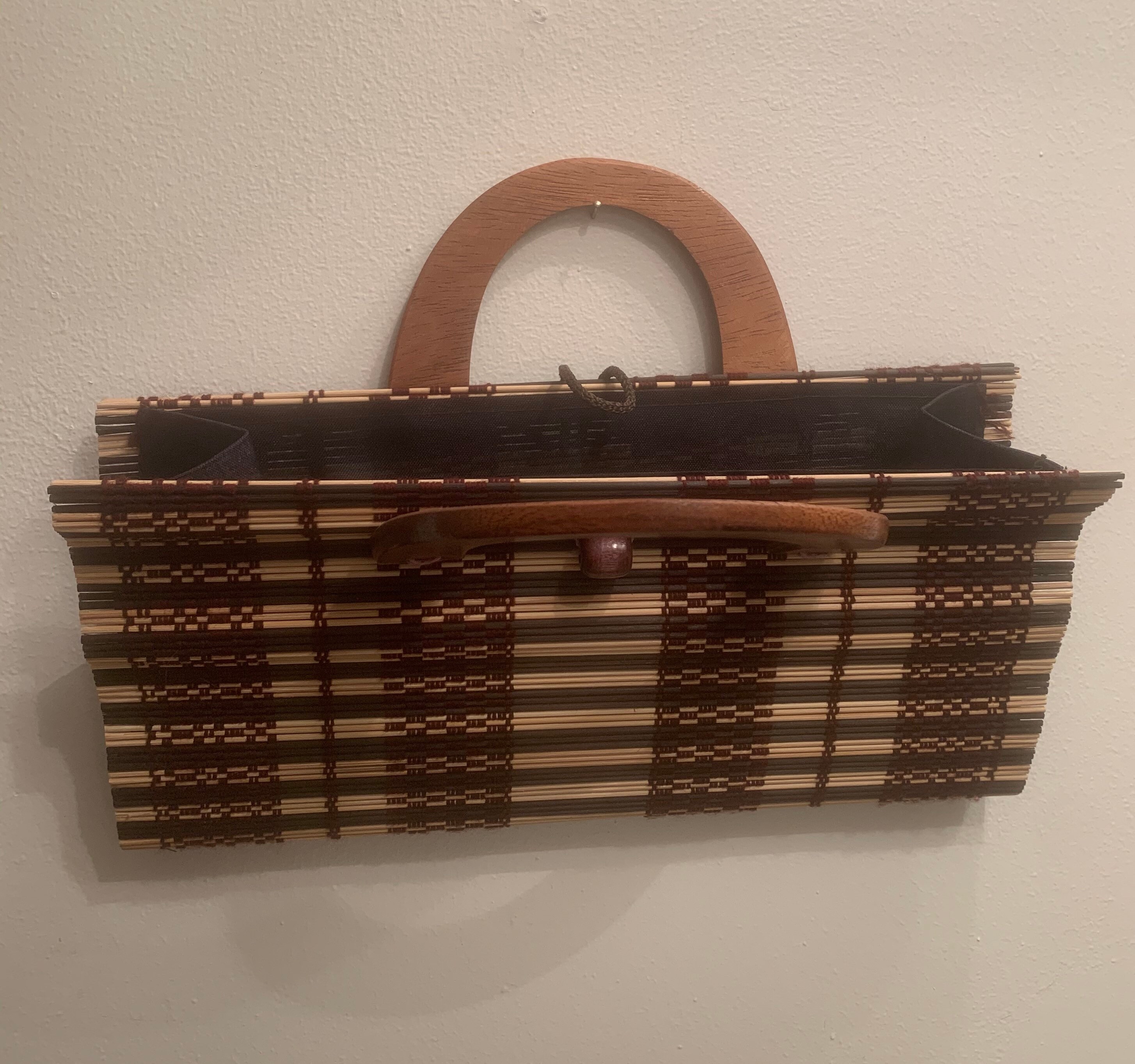 Fabulous Vintage Bamboo Purse Etsy UK