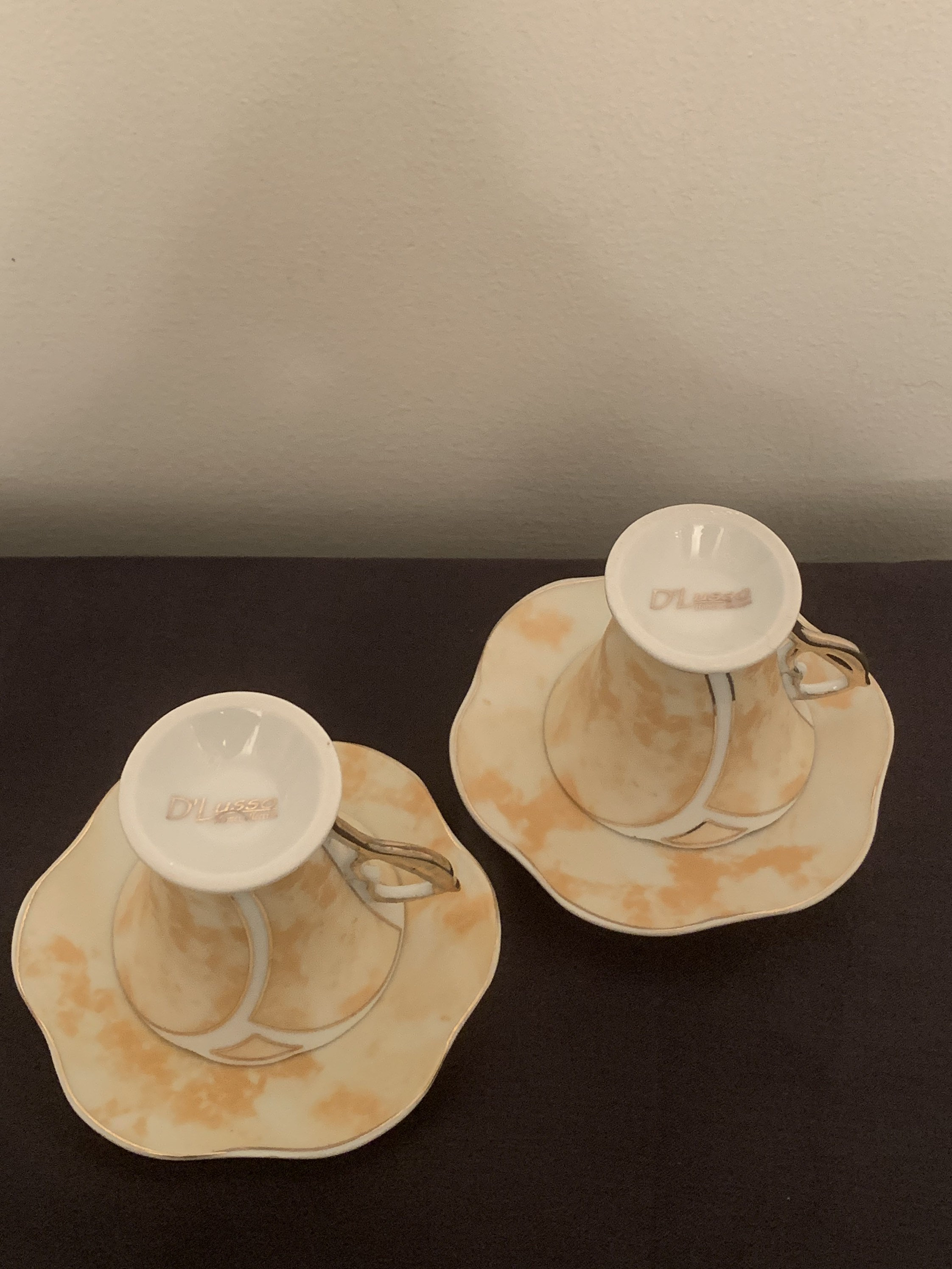 Set of 2 DLusso Art Deco Espresso Cups Etsy
