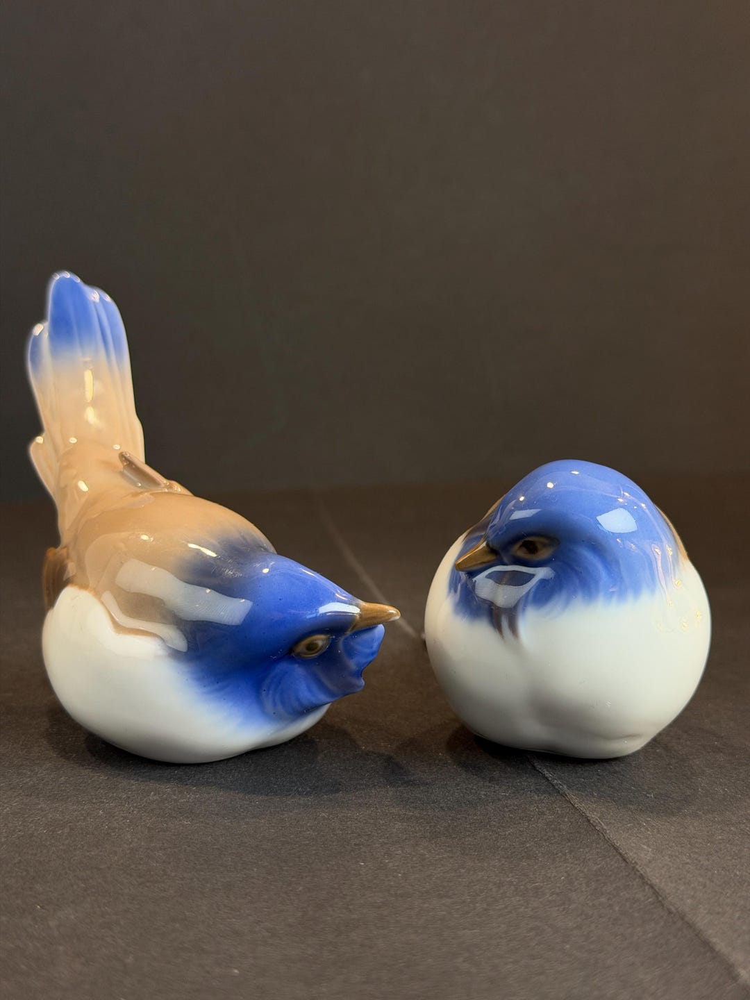 Vintage Bing & Grondahl Bird Figurines 1633 -1635, Titmouse-pessimist ...