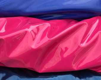 Nuevos colores múltiples, lámina de látex elastizada de 4 vías, spandex, tela de 60" de ancho, se vende cortada a medida: azul real, verde, rosa y más colores disponibles.