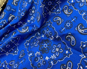 Bandana Spandex Fabrics- Farben erhältlich Royal, Schwarz, Gelb lose Ware