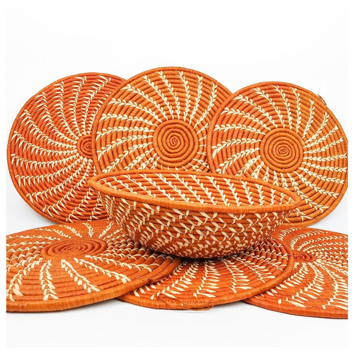 African Mat Hand Woven Mat Table Mat Plate Mat bowl Sold Etsy UK