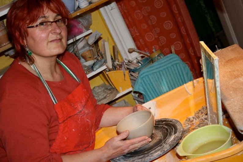 Lieblingstasse mit Katzendekor Tasse aus Keramik / handgemacht / Kindertasse oder Kaffeetasse / spülmaschinenfest / 1308 Bild 5